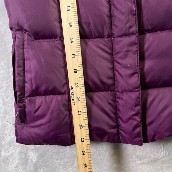 Eddie Bauer NWT Premium Quality Goose Down Vest Women's XS Purple Puffer - Picture 13 of 14